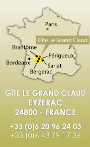 Coordonnees du gite le Grand Claud en Périgord
